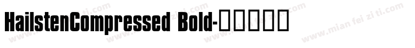 HailstenCompressed Bold字体转换
